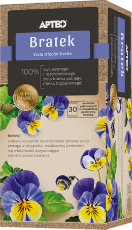 Bratek APTEO 30 saszetek 100% ziele bratek polny / fiołek trójbarwny