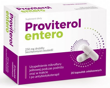 Proviterol entero 20 kapsułek drożdże Saccharomyces boulardii