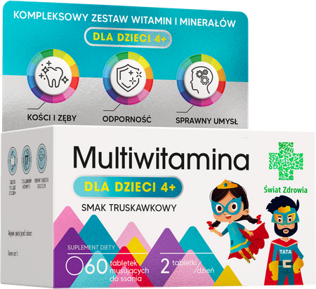 MULTIWITAMINA DLA DZIECI 4+, 60 szt.