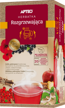 Herbatka rozgrzewająca z imbirem  Apteo 20 saszetek