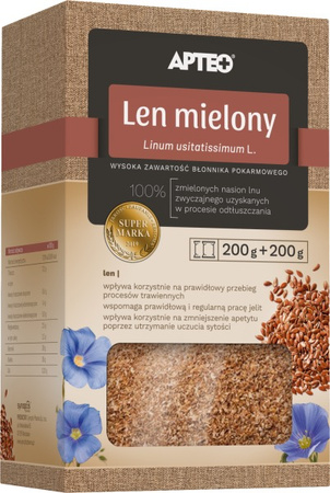 Len mielony Apteo 200g + 200g