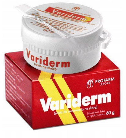 VARIDERM (10 mg + 10 mg + 300 mg)/g pasta na skórę 60 g