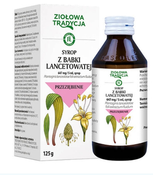 SYROP Z BABKI LANCETOWATEJ ZIOŁOWA TRADYCJA, 647 mg/5 ml, syrop