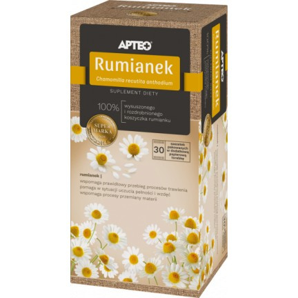 Rumianek APTEO 30 saszetek 100% koszyczek rumianku
