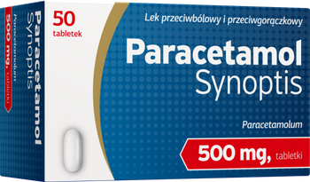 Paracetamol Synoptis, 500 mg, 50 tabletek