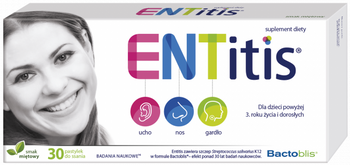 ENTitis pastylki do ssania smak miętowy 30 pastylek