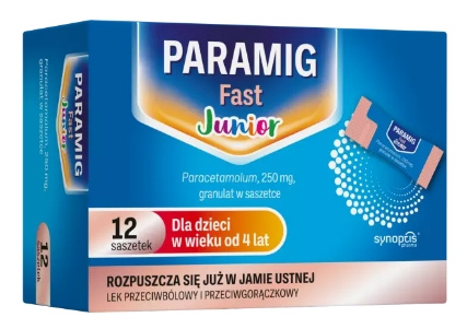 PARAMIG Fast Junior 250 mg, granulat, 12 saszetek