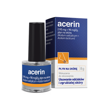 ACERIN (195 mg + 98 mg)/g płyn na skórę 8 g
