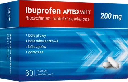 Ibuprofen APTEO MED, 200 mg, 60 tabletki powlekane