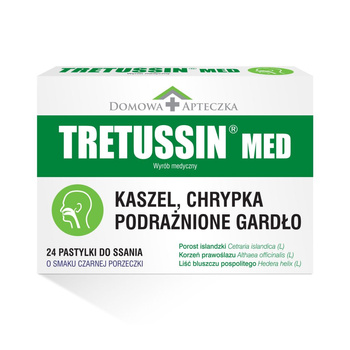 Tretussin MED pastylki do ssania 24 szt.