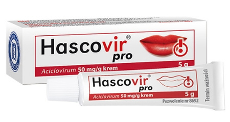 Hascovir pro krem 50 mg/g, 5 g