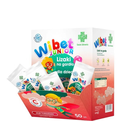 WIBET LIZAKI NA GARDŁO BEZ CUKRU