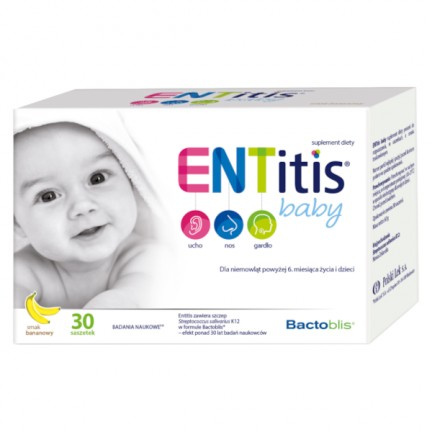 ENTitis baby smak bananowy 30 saszetek