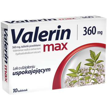 Valerin max 360 mg 10 tabletek powlekanych