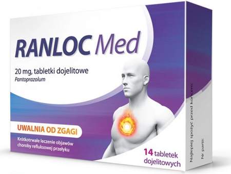 Ranloc Med, 20 mg, 14 tabletek dojelitowych