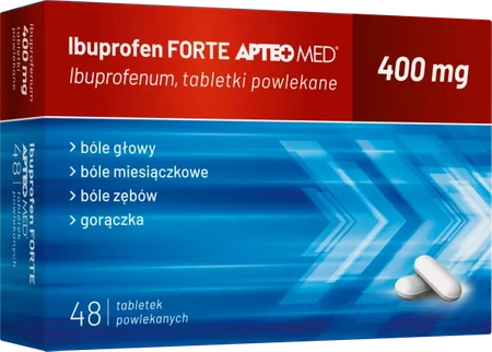 Ibuprofen FORTE APTEO MED 400 mg 48 tabletek