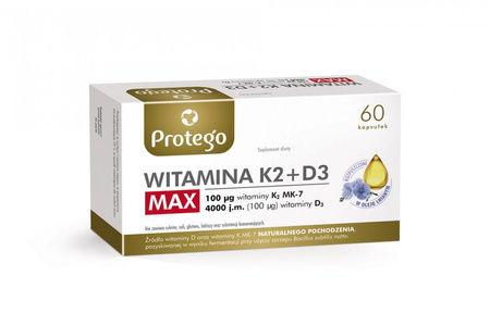 Protego Witamina K2+D3 Max 60 kapsułek