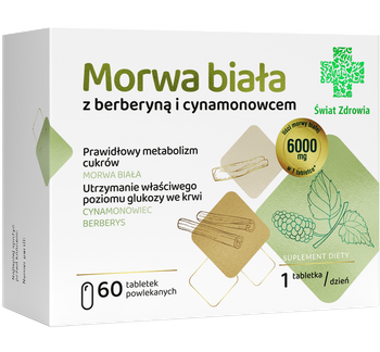 MORWA BIAŁA Z BERBERYNĄ I CYNAMONOWCEM 60 tabletek