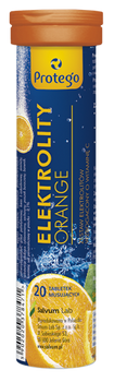 Protego Elektrolity orange 20 tabletek musujących bez cukru