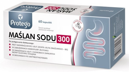 Protego Maślan Sodu 300 mg 60 kapsułek