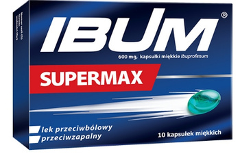IBUM SUPERMAX  600 mg, kapsułki, miękkie