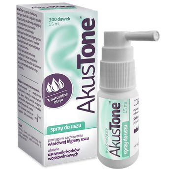 AkusTone, spray do uszu, 15 ml
