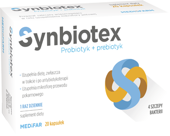 Synbiotex Probiotyk + Probiotyk  20 kapsułek MEDiFAR