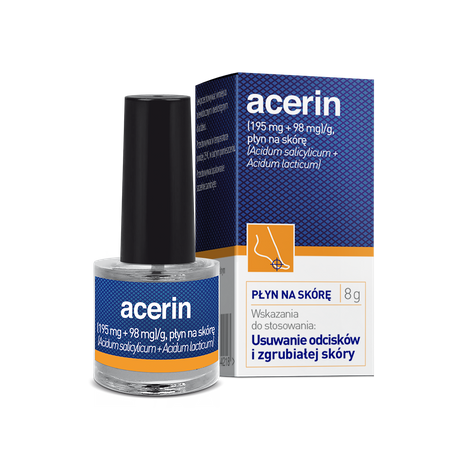 ACERIN (195 mg + 98 mg)/g płyn na skórę 8 g