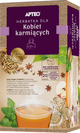 Herbatka dla kobiet karmiących Apteo 20 saszetek