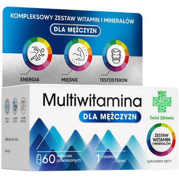 Multiwitamina dla mężczyzn 60 tabletek powlekanych