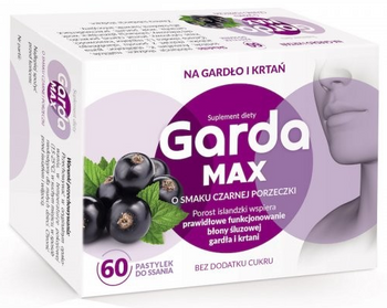 Garda MAX o smaku czarnej porzeczki 60 pastylek