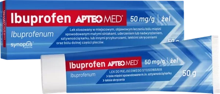 Ibuprofen APTEO MED, 50 mg/g, żel 50 g