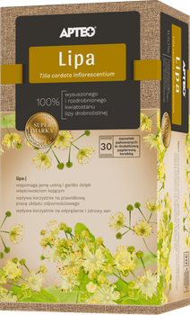 HERBATA LIPA 30 SASZETEK 100% NATURALNA