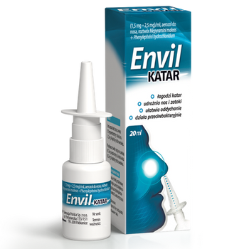 Envil katar (1,5 mg + 2,5 mg)/ml aerozol do nosa roztwór 20 ml