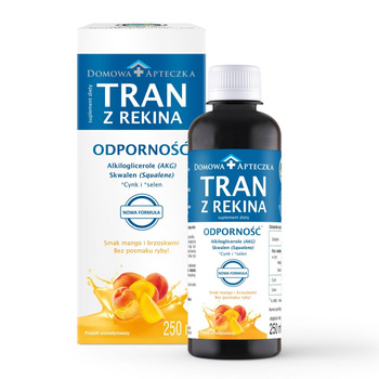 Tran z rekina smak mango i brzoskwinia 250 ml (NF)