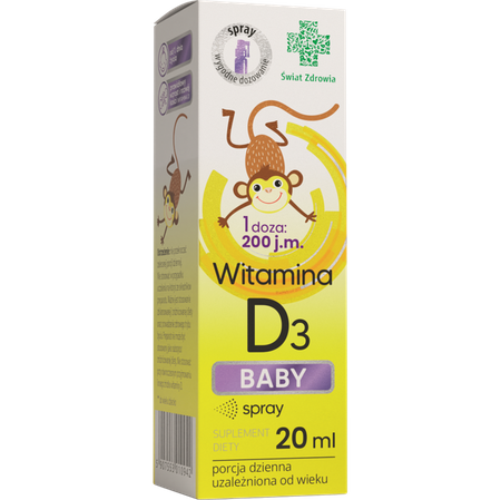 Witamina D3 Baby spray, 20 ml