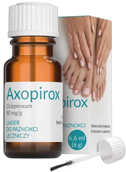 Axopirox, 80 mg/g, lakier do paznokci, 6,6 ml(6g)