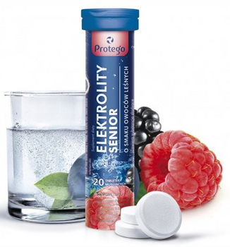 Protego Elektrolity senior 20 tabletek musujących bez cukru