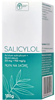 Salicylol, (50 mg + 950 mg)/g, płyn na skórę, 100g