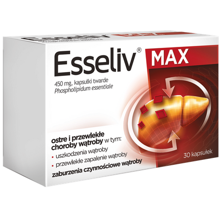 Esseliv max 450 mg 30 kapsułek twardych