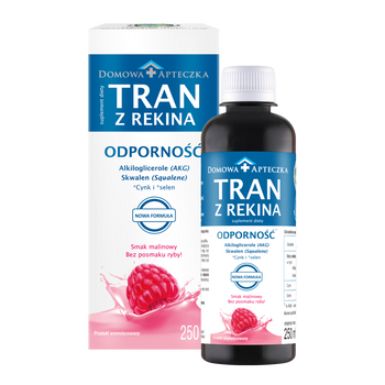 Tran z rekina smak malinowy 250 ml (NF)