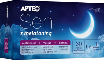 Sen z melatoniną APTEO 60 tabletek