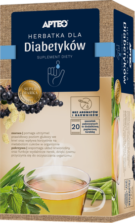 Herbatka dla diabetyków Apteo 20 sztuk