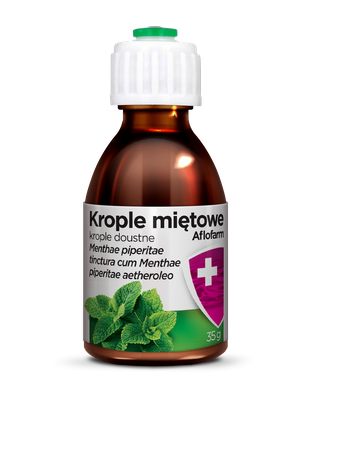 Krople miętowe Aflofarm. krople doustne 35 g