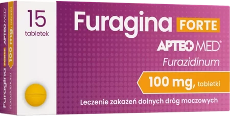 Furagina FORTE APTEO MED, 100 mg, 15 tabletek