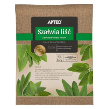 SZAŁWIA LIŚĆ ZIOŁA DO ZAPARZANIA 50 G