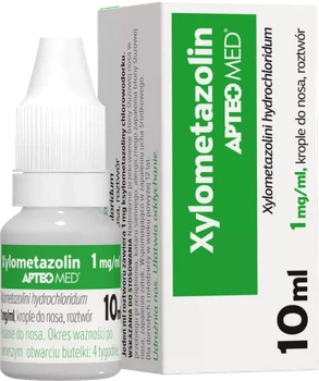 Xylometazolin APTEO MED 1 mg/ml, krople do nosa, 10 ml
