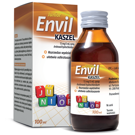 Envil kaszel junior, 15 mg/5 ml, syrop 100 ml