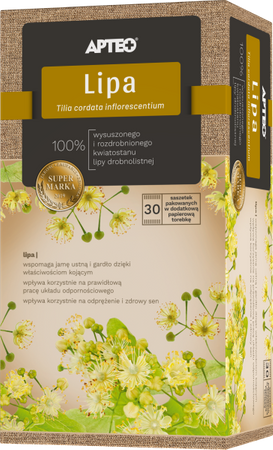 HERBATA LIPA 30 SASZETEK 100% NATURALNA