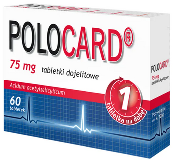 Polocard, 75 mg, 60 tabletek dojelitowych